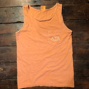 Alpha Xi Delta orange beach tank